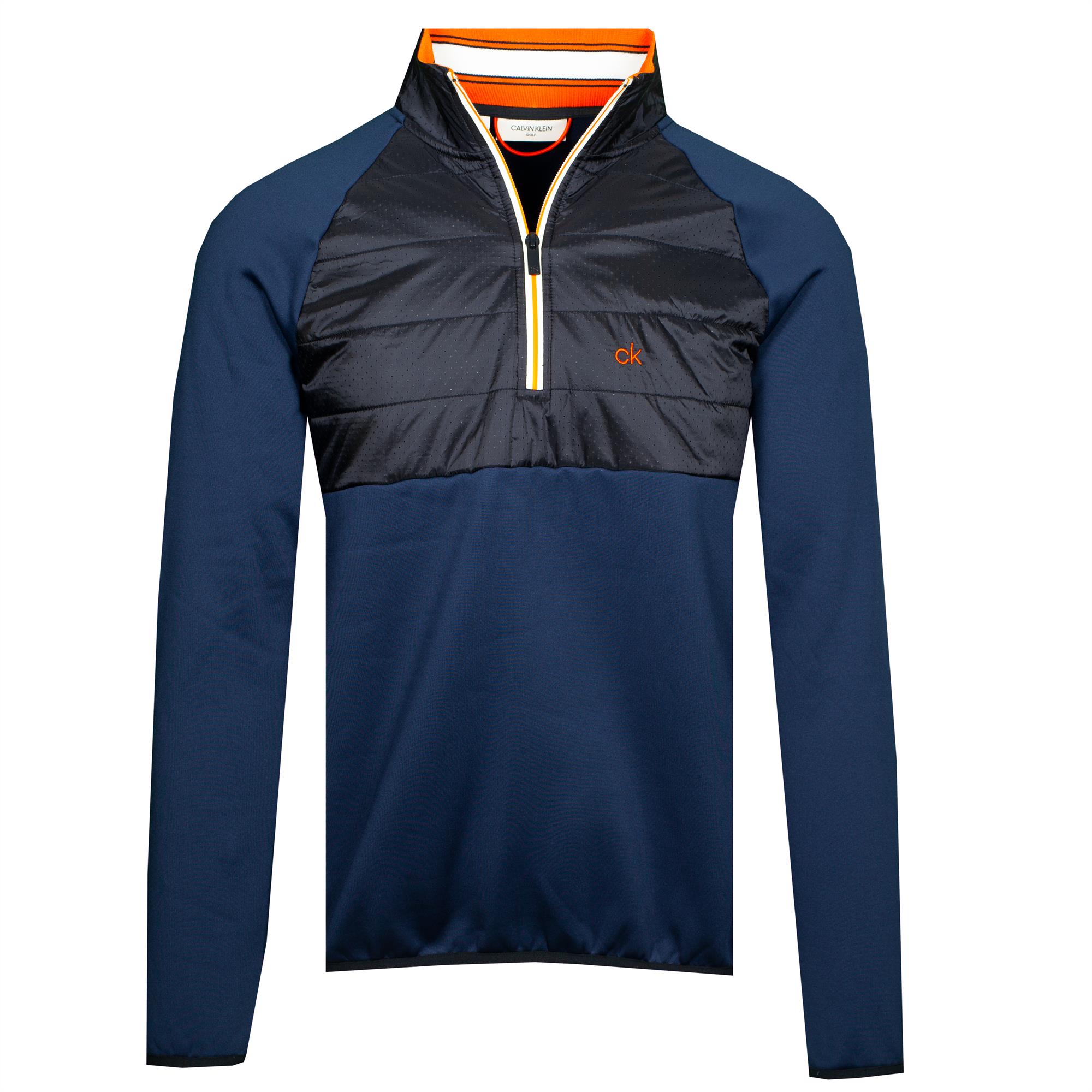 Calvin Klein Golf Hybrid Half Zip Ink